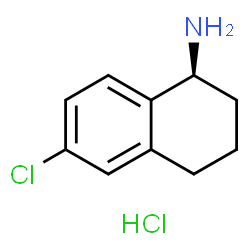 (S)-6-Chloro-1,2,3,4-tetrahydronaphthalen-1-amine hydrochloride Structure
