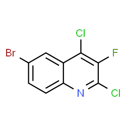 6-Bromo-2,4-dichloro-3-fluoroquinoline Structure