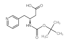 Boc-(S)-3-Amino-4-(3-pyridyl)-butyric acid Structure