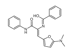 Benzamide,N-[2-[5-(dimethylamino)-2-furanyl]-1-[(phenylamino)carbonyl]ethenyl]- structure