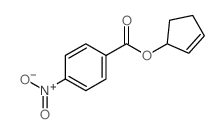 1-cyclopent-2-enyl 4-nitrobenzoate结构式