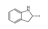 (2R)-2-甲基-2,3-二氢-1H-吲哚结构式