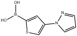 4-(1H-Pyrazol-1-yl)thiophene-2-boronic acid Structure