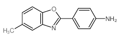 4-(5-甲基-苯并噁唑-2-基)-苯胺结构式