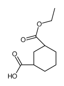 (1S,3R)-3-(Ethoxycarbonyl)cyclohexanecarboxylic acid structure