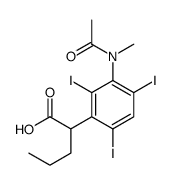 2-[3-[Methyl(acetyl)amino]-2,4,6-triiodophenyl]valeric acid Structure