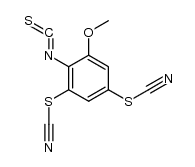 2-isothiocyanato-1-methoxy-3,5-bis-thiocyanato-benzene Structure