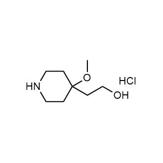 2-(4-甲基氧基哌啶-4-基)乙醇盐酸盐结构式