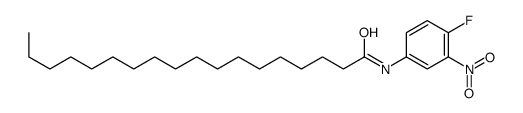 N-(4-fluoro-3-nitrophenyl)octadecanamide结构式