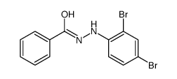 2-(2,4-dibromophenyl)hydrazide Benzoic acid Structure