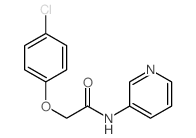 Acetamide,2-(4-chlorophenoxy)-N-3-pyridinyl-结构式