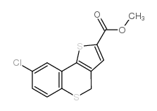 8-氯-4H-噻吩并[3,2-c]硫色烯-2-羧酸甲酯结构式