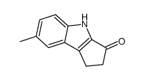7-Methyl-1,4-dihydro-2H-cyclopenta[b]indol-3-one结构式
