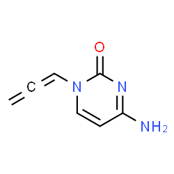 2(1H)-Pyrimidinone, 4-amino-1-(1,2-propadienyl)- (9CI) structure