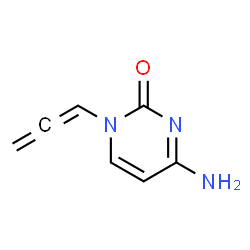 2(1H)-Pyrimidinone, 4-amino-1-(1,2-propadienyl)- (9CI)结构式