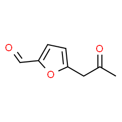 2-Furancarboxaldehyde, 5-(2-oxopropyl)- (9CI) structure