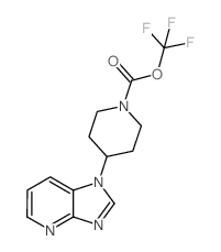 tert-butyl 4-imidazo[4,5-b]pyridin-1-ylpiperidine-1-carboxylate结构式