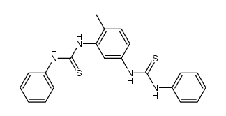 N',N'''-diphenyl-N,N''-(4-methyl-m-phenylene)-bis-thiourea Structure