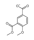 4-methoxy-3-methoxycarbonylbenzoate结构式