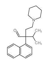 1-Piperidinebutanal, a-(1-methylethyl)-a-1-naphthalenyl-结构式