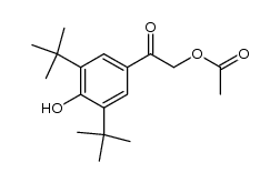 (3,5-di-tert-butyl-4-hydroxyphenyl)-2-oxoethyl acetate结构式