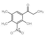 4'',5''-dimethyl-2''-hydroxy-3''-nitropropiophenone structure