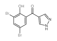 4-(3,5-dibromo-2-hydroxybenzoyl)pyrazole Structure