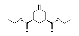 (3r,5s)-diethyl piperidine-3,5-dicarboxylate结构式