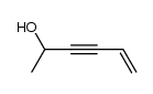 hex-5-en-3-yn-2-ol结构式