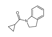 cyclopropyl(2,3-dihydroindol-1-yl)methanone Structure