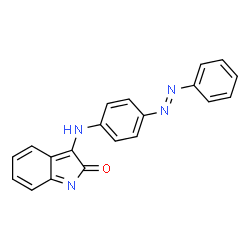 (3Z)-3-({4-[(E)-phenyldiazenyl]phenyl}imino)-1,3-dihydro-2H-indol-2-one结构式