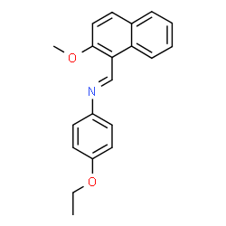 (4-ethoxyphenyl)[(2-methoxy-1-naphthyl)methylene]amine结构式