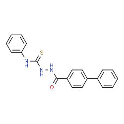 2-(4-Biphenylylcarbonyl)-N-phenylhydrazinecarbothioamide结构式