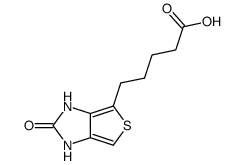 5-(2-oxo-2,3-dihydro-1H-thieno[3,4-d]imidazol-4-yl)-pentanoic acid Structure