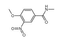 4-methoxy-3-nitro-benzoic acid methylamide结构式
