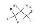 [2,2,2-Trifluor-1-hydroxy-1-(trifluormethyl)ethyl]phosphan结构式