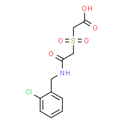 2-((2-[(2-CHLOROBENZYL)AMINO]-2-OXOETHYL)SULFONYL)ACETIC ACID Structure