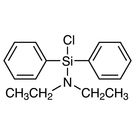 1-氯-N,N-二乙基-1,1-二苯基硅烷胺结构式