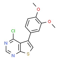 4-CHLORO-5-(3,4-DIMETHOXYPHENYL)THIENO[2,3-D]PYRIMIDINE Structure