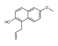 1-allyl-6-methoxy-2-naphthol结构式