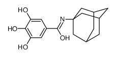 N-(1-adamantyl)-3,4,5-trihydroxybenzamide结构式