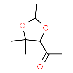 Ethanone, 1-(2,5,5-trimethyl-1,3-dioxolan-4-yl)- (9CI)结构式