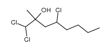 1,1,4-trichloro-2-methyloctan-2-ol Structure
