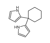 2,2'-(cyclohexane-1,1-diyl)bis(1H-pyrrole)结构式