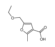 5-(Ethoxymethyl)-2-methyl-3-furancarboxylic acid structure