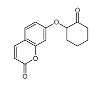 7-(2-oxocyclohexyl)oxychromen-2-one结构式