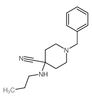 4-Piperidinecarbonitrile,1-(phenylmethyl)-4-(propylamino)-结构式