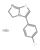 3-(p-Chlorophenyl)-5,6-dihydroimidazo(2,1-b)thiazoliumbromide structure