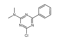 4-氯-N,N-二甲基-6-苯基-1,3,5-三嗪-2-胺结构式