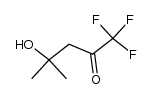 1,1,1-trifluoro-4-hydroxy-4-methyl-pentan-2-one结构式